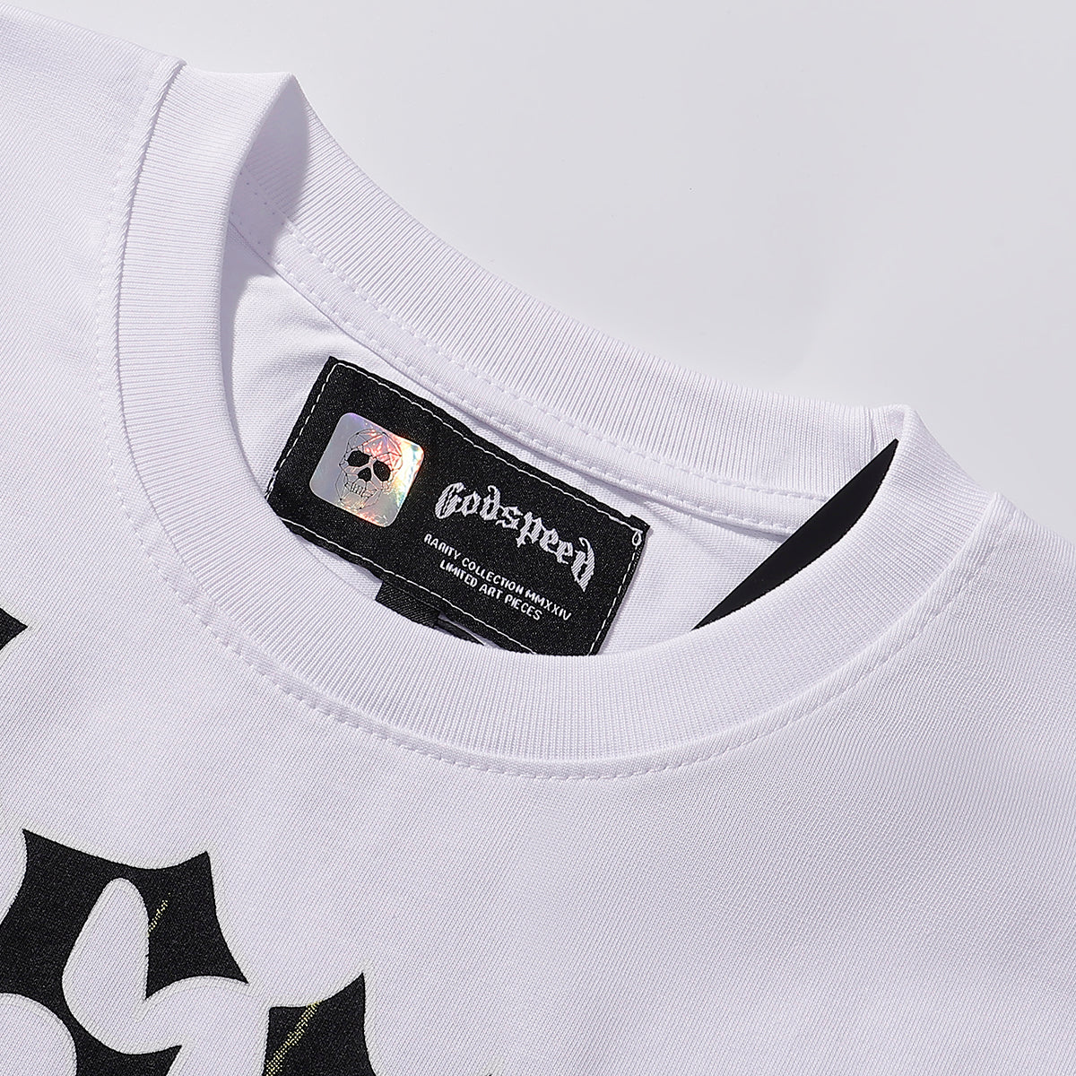 Godspeed T-shirts Skull Landscape Printing Cotton Casual Short Sleeves Men and Women