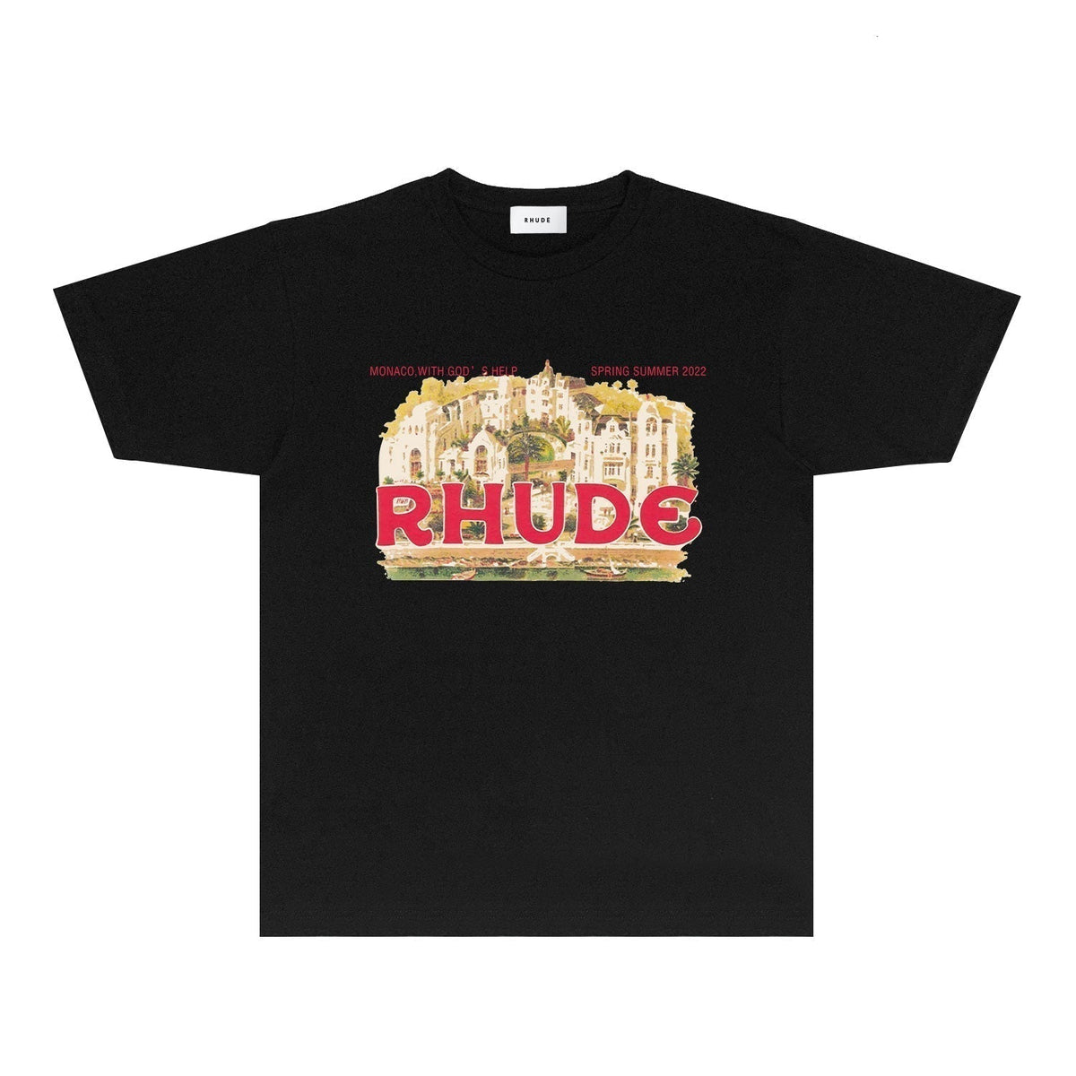 Rhude T-shirts Printed Trendy Pure Cotton