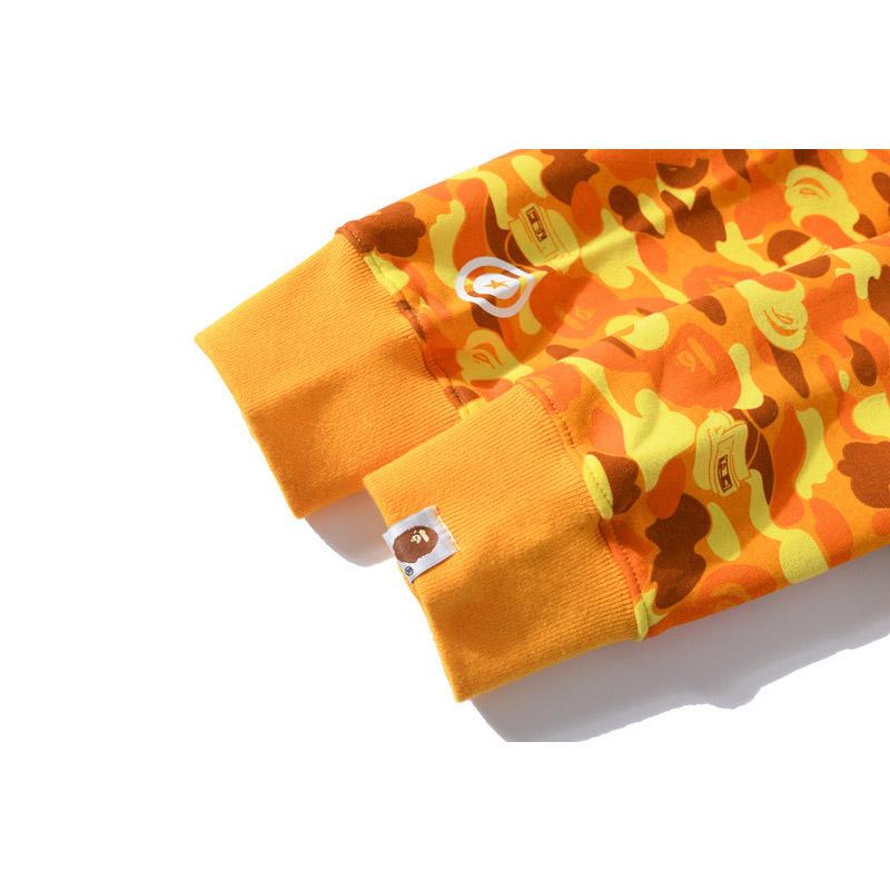 Bathing Ape Hoodie Spring and Autumn Men and Women Camouflage Sweater