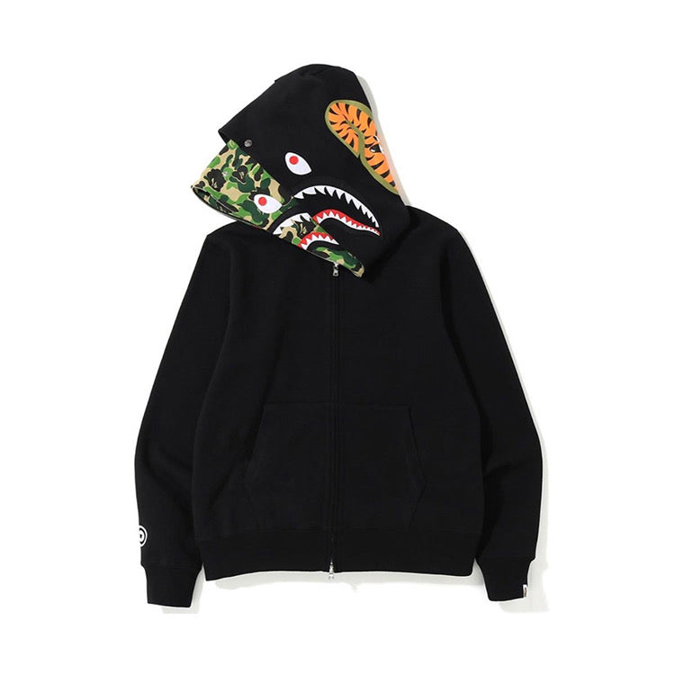 Bathing Ape Hoodie Camouflage Cardigan Men's and Women's Sweater Hoodie Coat