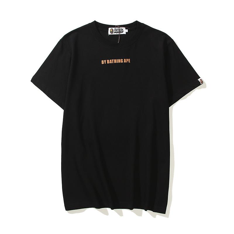 Bathing Ape T-Shirt Cartoon Round Neck Summer Printing Plus Size Short-Sleeved Casual T-shirt
