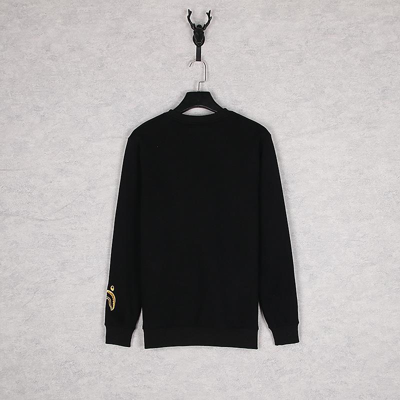 Bathing Ape Sweatshirts Autumn and Winter Cartoon Embroidered Crew Neck Pullover and Fleece Sweater Men and Women