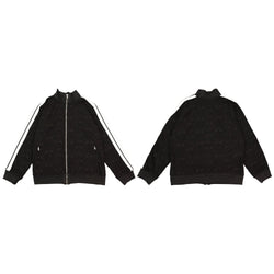 Palm Angle Sweatshirt Palm Angels Striped Stand Collar Jacket for Men and Women Couple Loose Sports Jacket