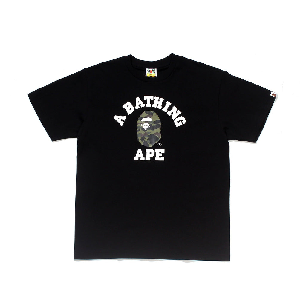 Bape Bearbrick T-Shirt Casual Letter Printed Round Neck Short Sleeve