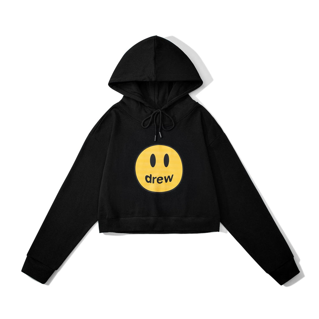 Drew House Hoodie Classic Logo Short Hoodie For Girls