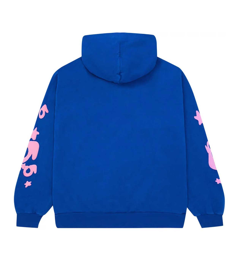 Sp5der Beluga Hoodie Blue/Pink