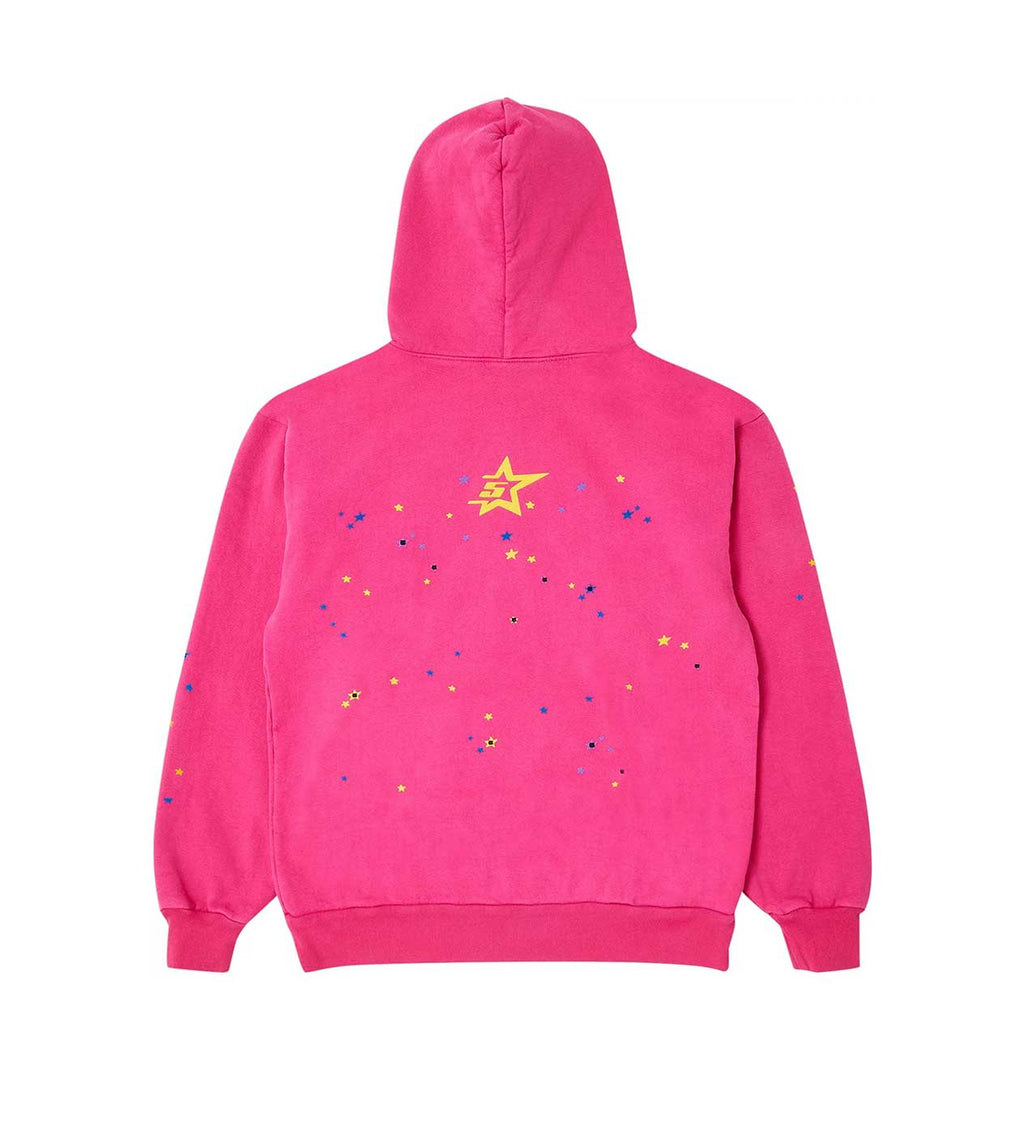 Sp5der P*nk Hoodie V2 Pink