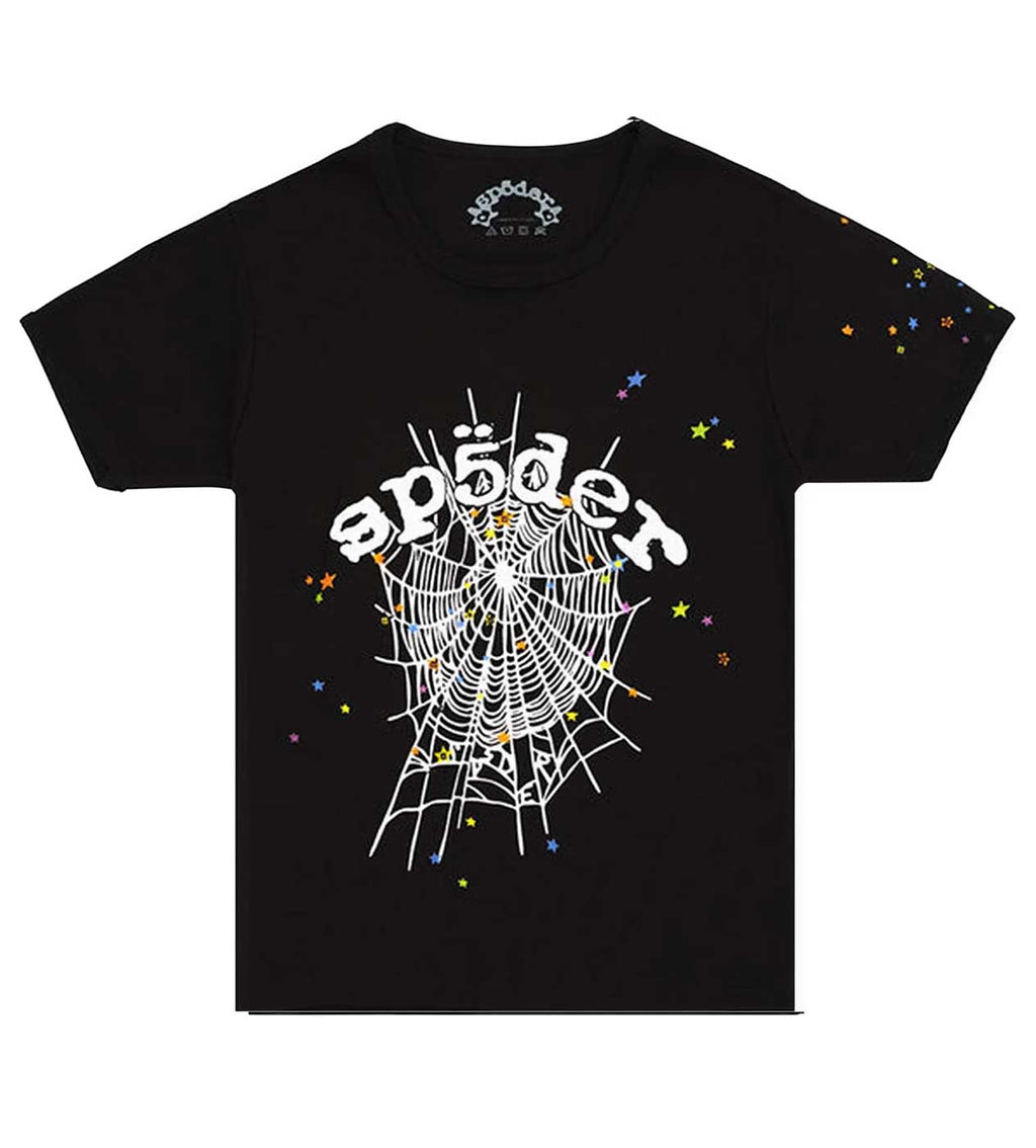 Sp5der Women's OG Web V2 Baby Tee Black