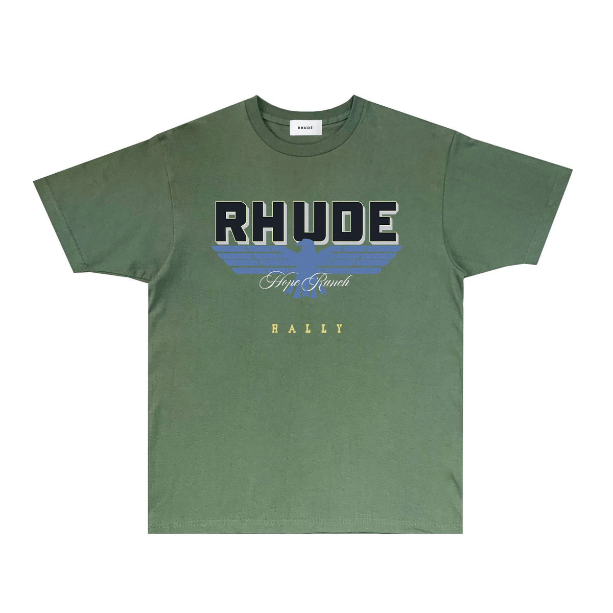 Rhude T-shirts Printed Trendy Pure Cotton