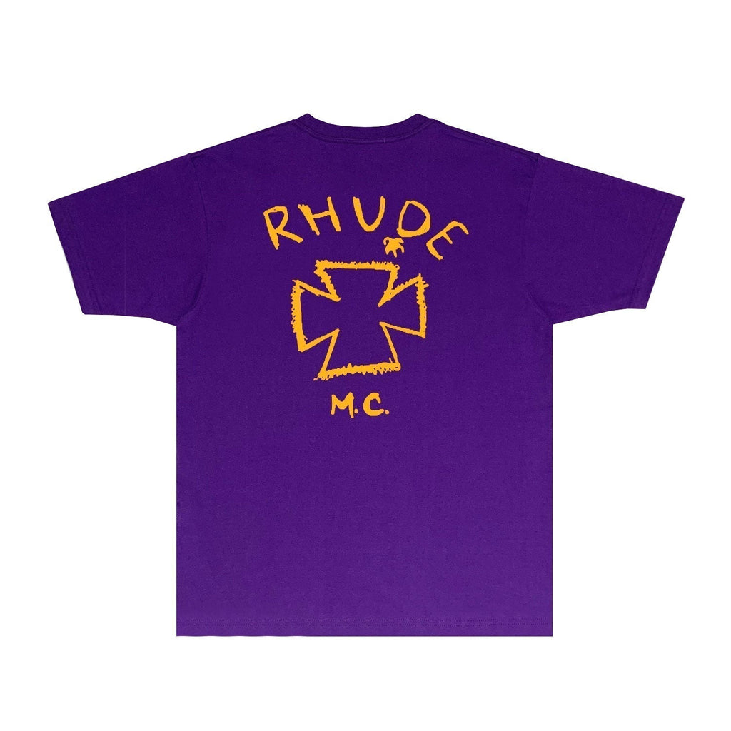 Rhude T-shirts Printed Trendy Pure Cotton