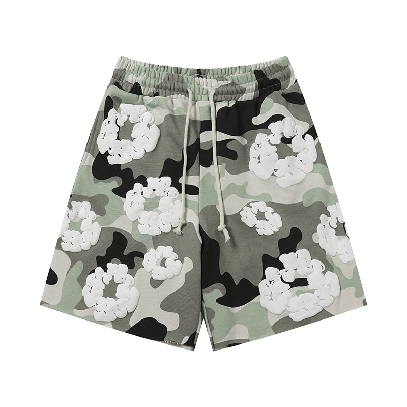 Denim Tears Shorts floral cotton Camouflage